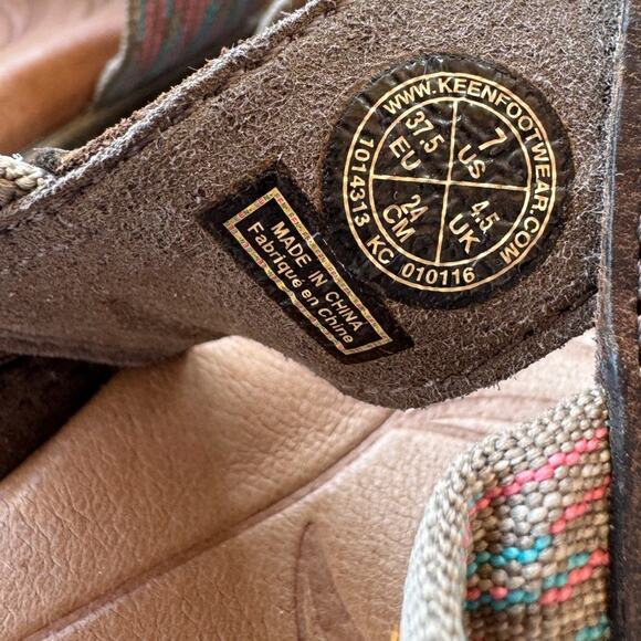 Keen Womens Skyline Wedge Sandals Ankle Strap Buckle Leather Boho Gorpcore - Picture 6 of 8